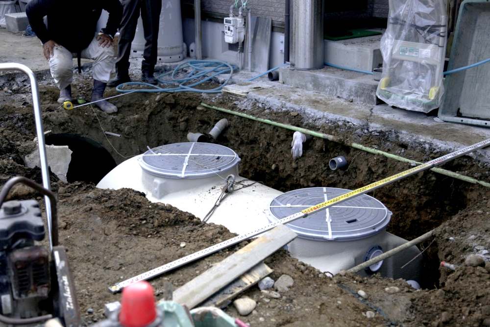 家のプロ　注文住宅の流れ　家づくり　浄化槽　浄化槽設置　造成工事